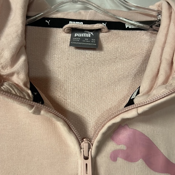 Puma  Zip Up Hoodie - Size L (girl) - Pink - Picture 3 of 4